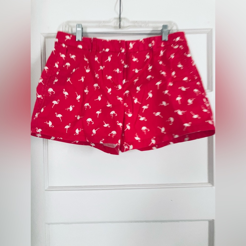 Hot pink flamingo shorts